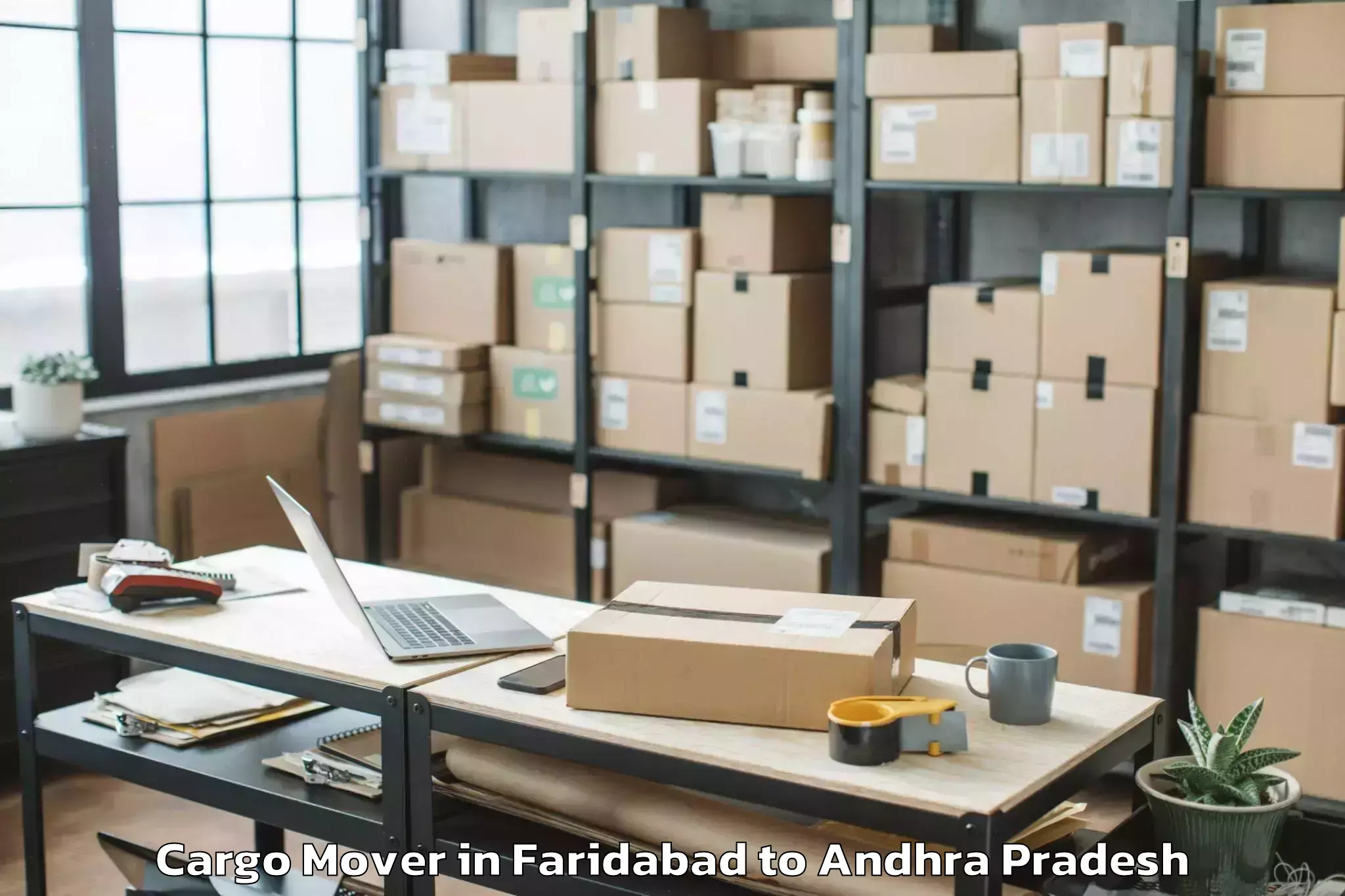 Comprehensive Faridabad to Peddvaduguru Cargo Mover